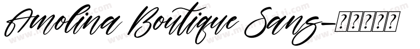 Amolina Boutique Sans字体转换